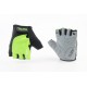 Перчатки без пальців S з гелевими вставками під долоню, чорно-салатові SBG-1457 SPELLI