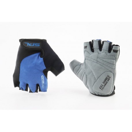 Перчатки без пальців L з гелевими вставками під долоню, чорно-сині SBG-1457 SPELLI
