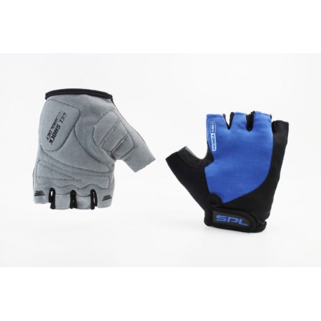 Перчатки без пальців XL з гелевими вставками під долоню, чорно-сині SBG-1457 SPELLI