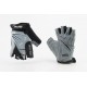 Перчатки дитячі без пальців (7-8 років) з м'якими вставками під долоню, чорно-сіро-білі SKG-1553 SPELLI