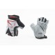 Перчатки дитячі без пальців (3-4 роки) з м'якими вставками під долоню, чорно-сіро-червоні SKG-1553 SPELLI