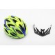 Шолом велосипедний M (54-57 см) знімний козирок, 18 вент. отворів, салатово-синій AVHM-02 AVANTI