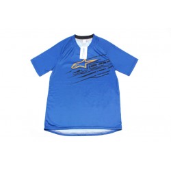 Футболка (Джерсі) чоловіча M-(Polyester 100%), синьо-чорна, НЕ оригінал Alpinestars