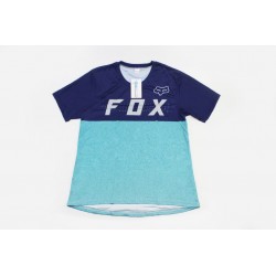 Футболка (Джерсі) чоловіча M-(Polyester 100%), синьо-бірюзова, НЕ оригінал FOX