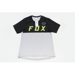 Футболка (Джерсі) чоловіча M-(Polyester 100%), чорно-сіра, НЕ оригінал FOX