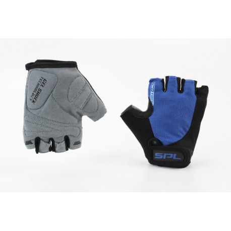 Перчатки без пальців XS з гелевими вставками під долоню, чорно-сині SBG-1457 SPELLI
