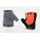 Перчатки без пальців XS з гелевими вставками під долоню, чорно-помаранчеві SBG-1457 SPELLI