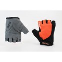 Перчатки без пальців L з гелевими вставками під долоню, чорно-помаранчеві SBG-1457 SPELLI
