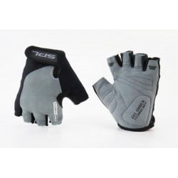 Перчатки без пальців XS з гелевими вставками під долоню, чорно-сірі SBG-1457 SPELLI