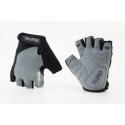 Перчатки без пальців L з гелевими вставками під долоню, чорно-сірі SBG-1457 SPELLI