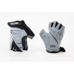 Перчатки дитячі без пальців (4-6 років) з м'якими вставками під долоню, чорно-сіро-білі SKG-1553 SPELLI