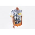Футболка (Джерсі) чоловіча M-(Polyester 100%), оранжево-сіра, НЕ оригінал KTM
