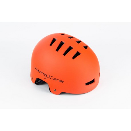 Шолом велосипедний підлітковий BMX M (52-57см), 14 вер. отворів, оранжевий VENTTO XONE Китай