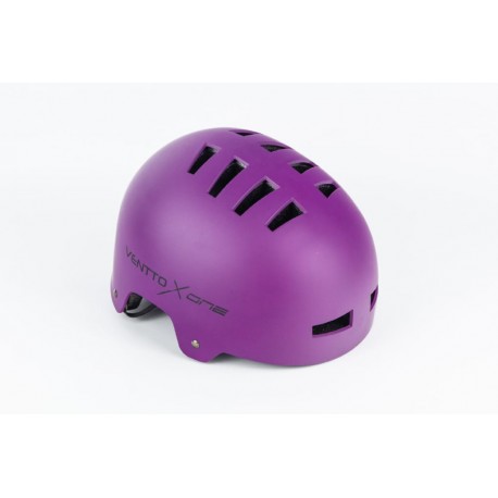 Шолом велосипедний підлітковий BMX M (54-57см), 14 вер. отворів, фіолетовий VENTTO XONE Китай