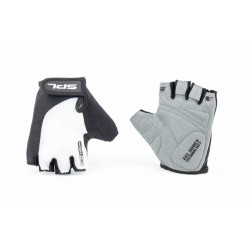 Перчатки без пальців XS з гелевими вставками під долоню, чорно-білі SBG-1457 SPELLI