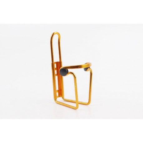 Фляготримач алюмінієвий з пластмасовими вставками, кріпл. на раму, золотистий Китай (409241)