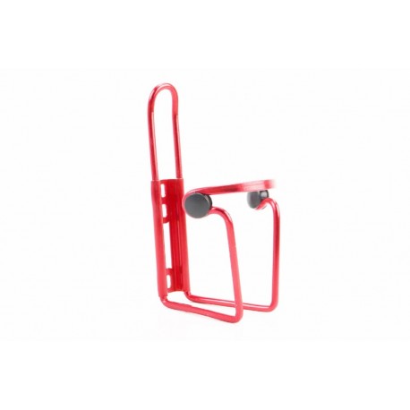 Фляготримач алюмінієвий з пластмасовими вставками, кріпл. на раму, червоний Китай (409242)