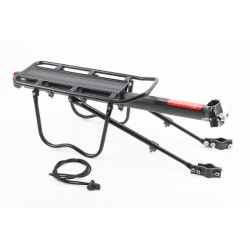 Багажник 24-29" алюмінієвий, регульоване кріпл. за трубу сидіння, під Disk-brake, чорний HS-022 Китай