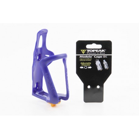 Фляготримач пластиковий з регулюванням під фляги 51-73мм, кріпл. на раму, синій TMD05B TOPEAK