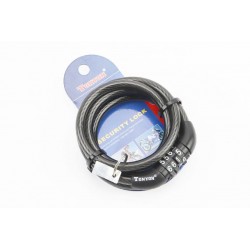 Замок протиугінний тросовий 1200х8мм з 4-х значним кодом (незмінний код), TY532 Tonyon