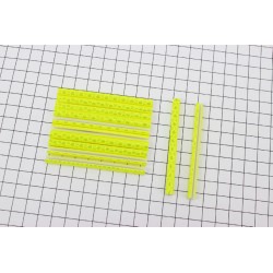 Світловідбивачі на спиці 5х75мм, 12шт к-кт, жовті JY-1201 Китай