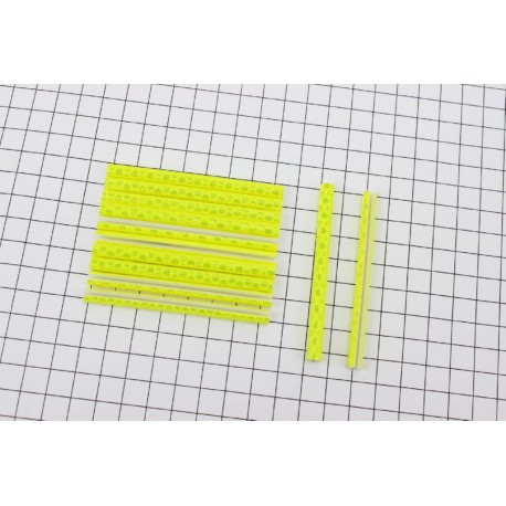 Світловідбивачі на спиці 5х75мм, 12шт к-кт, жовті JY-1201 Китай