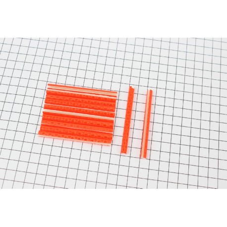 Світловідбивачі на спиці 5х75мм, 12шт к-кт, оранжеві JY-1201 Китай