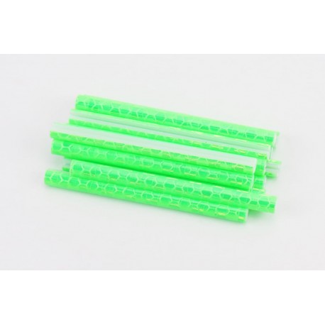 Світловідбивачі на спиці 5х75мм, 12шт к-кт, салатові JY-1201 Китай