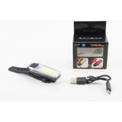 Фонарь передний 12 диодов 120 lumen, Li-ion 3.7V 300mAh зарядка от USB, влагозащитный, ZH1608 Китай