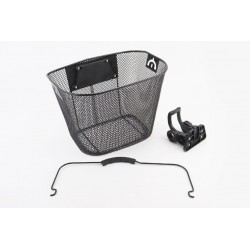 Кошик передній (сітка) з ручкою, кріпл. швидкознімне на кермо, чорний JY-301Z Китай