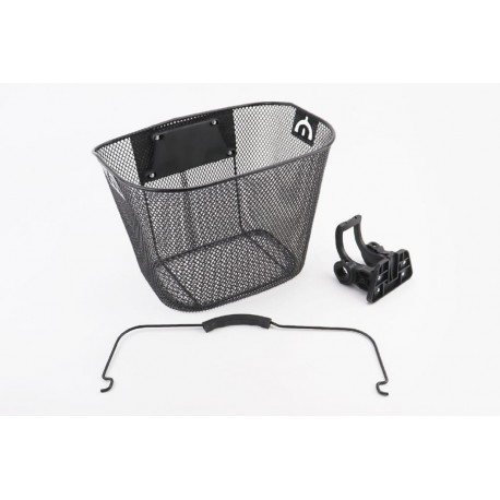 Кошик передній (сітка) з ручкою, кріпл. швидкознімне на кермо, чорний JY-301Z Китай