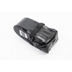 Сумка під сидіння (Bikepacking) 1-1,5L вологозахисна, світловідбиваючі вставки, кріпл. швидкознімне, чорна B-SOUL