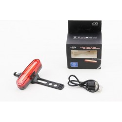 Фонарь задний 120 lumen, Li-ion 3.7V 600mAh зарядка от USB, влагозащитный, AQY-096 Китай