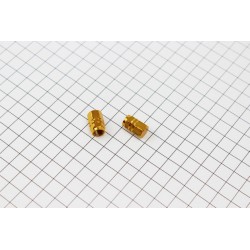 Ковпачок ніпеля "ШЕСТИГРАННИК", алюмінієвий, золотистий 2шт Китай