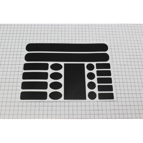 Захисна плівка на раму (0,15мм), карбон Китай