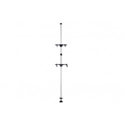 Підставка під 2 велосипеди телескопічна 1,8-3м, регульований кут нахилу велосипеда, алюмінієва, сіра HS-051 Китай