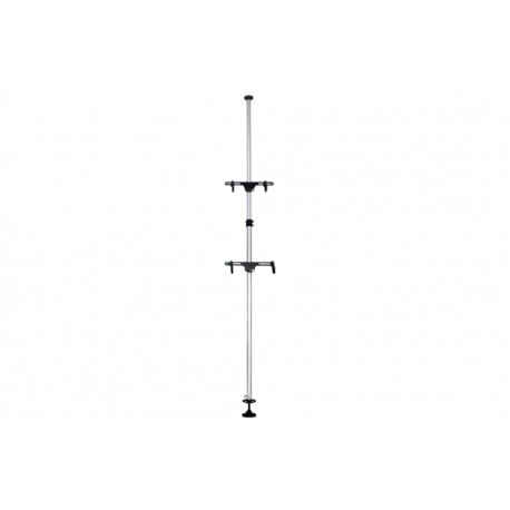 Підставка під 2 велосипеди телескопічна 1,8-3м, регульований кут нахилу велосипеда, алюмінієва, сіра HS-051 Китай