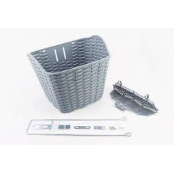 Кошик передній 28" з кришкою, пластмасовий, сірий TH-059 Китай