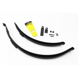 Крила пластмасові 26-27,5" довгі, чорні SMG-151 SPELLI