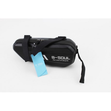 Сумка під раму (жорсткий чохол), кріпл. на липучці, "карбон" B-SOUL