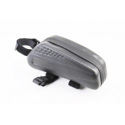 Сумка на раму 220х90х85мм, кріпл. на липучці, чорна "карбон" Китай