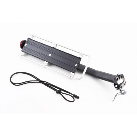 Багажник 26-29" алюмінієвий, консольний, кріпл. за трубу сидіння ексцентриком, чорно-сірий HS-027 Китай