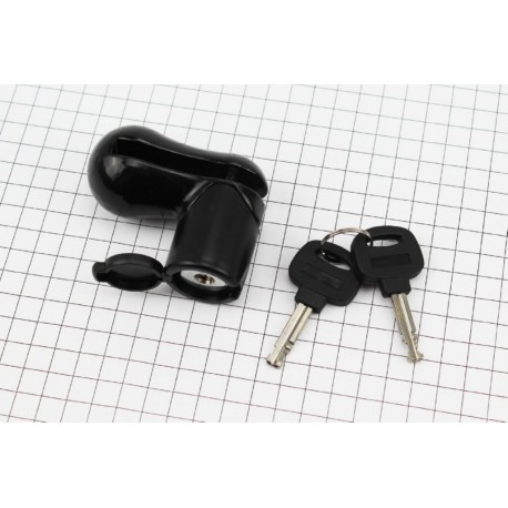 Замок протиугінний на гальмівний диск під ключ, чорний TY115 Tonyon