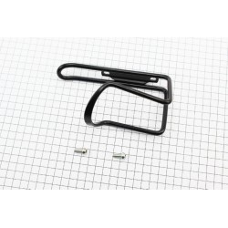 Фляготримач алюмінієвий, кріпл. на раму, чорний SBC-101 SPELLI