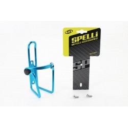 Фляготримач алюмінієвий з пластмасовими вставками, кріпл. на раму, синій SBC-103 SPELLI