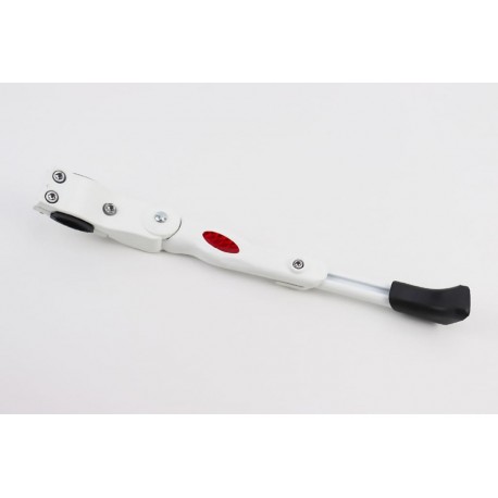 Підніжка 24-26" задня, телескопічна, кріпл. за перо рами, алюмінієва, біла HS-001 Китай