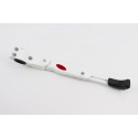Подножка боковая задняя телескопическая для 24"- 26", крепление за перо рамы, алюминиевая, белая HS-001 Китай