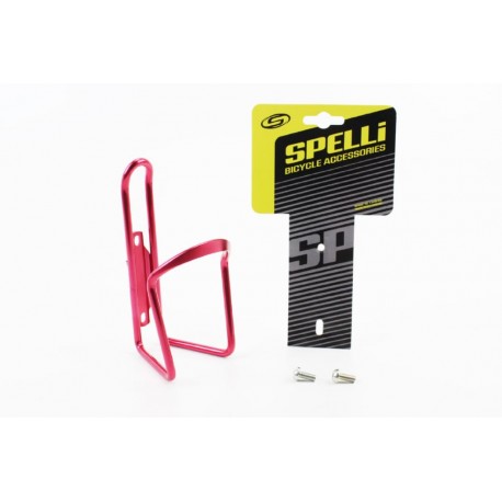 Флягодержатель алюминиевый, крепл. на раму, красный SBC-101 SPELLI