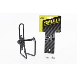 Фляготримач алюмінієвий з пластмасовими вставками, кріпл. на раму, чорний SBC-103 SPELLI