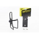 Фляготримач алюмінієвий з пластмасовими вставками, кріпл. на раму, чорний SBC-103 SPELLI